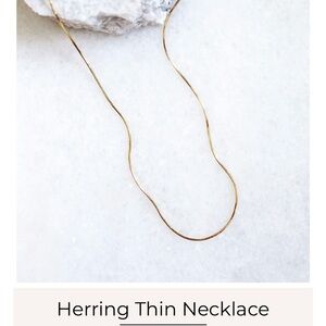 Thin herringbone necklace NWT